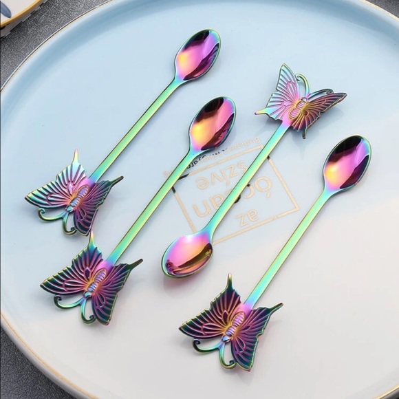 Other - Iridescent butterfly spoons